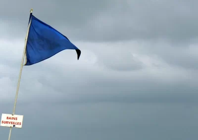Photo - Drapeau bleu