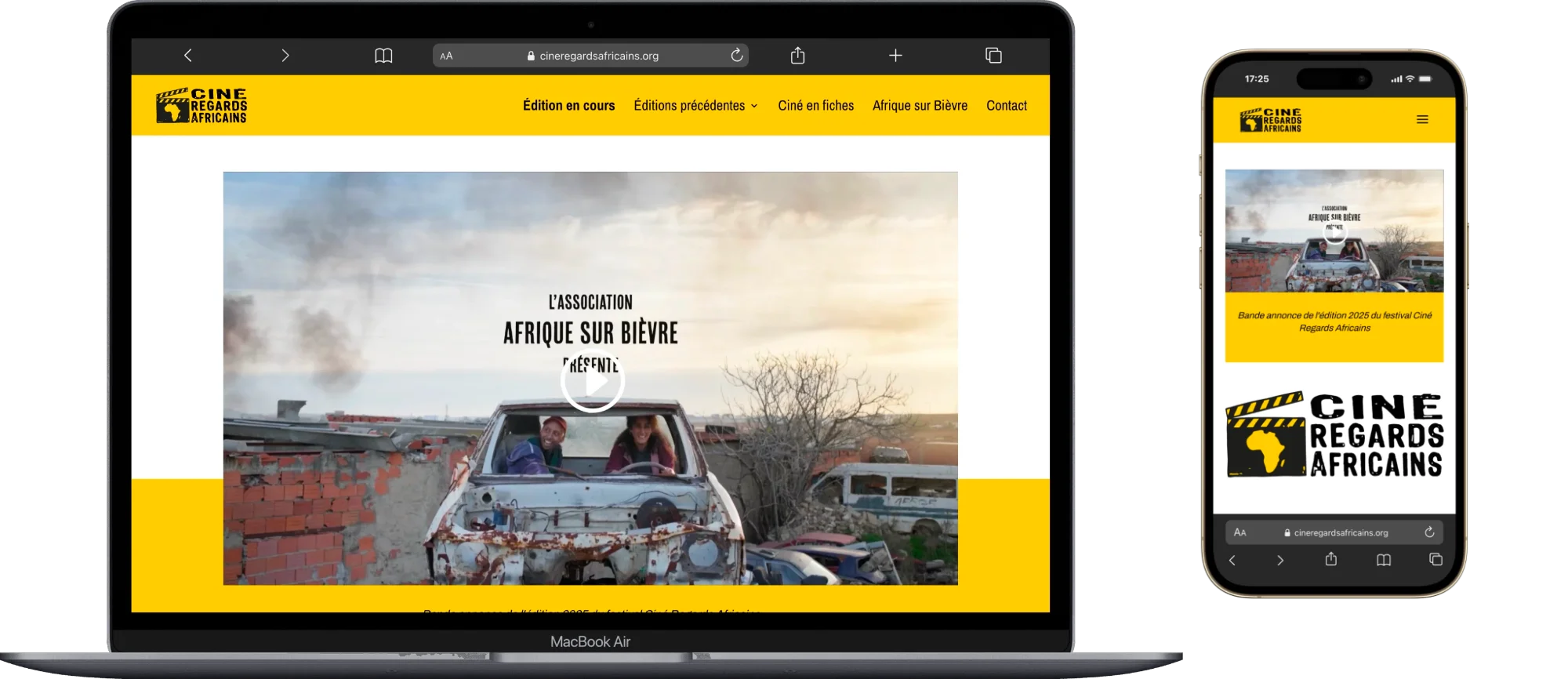 Site web du festival de cinéma Ciné Regards Africains Site web du festival de cinéma Ciné Regards Africains